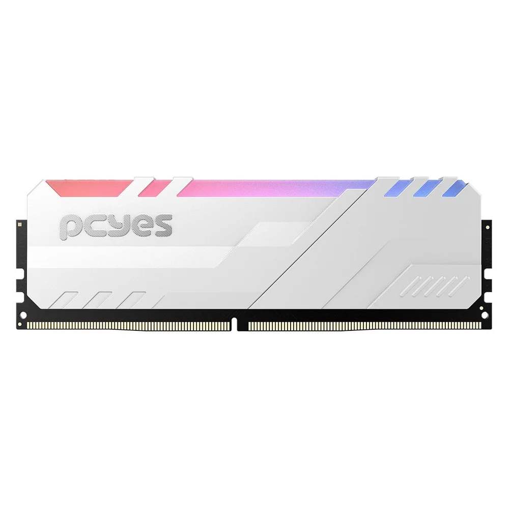 Memoria Gamer PCyes Udimm 8GB Ddr4 3200mhz White Com RGB Memoria Gamer PCyes Udimm 8GB Ddr4 3200mhz White Com RGB