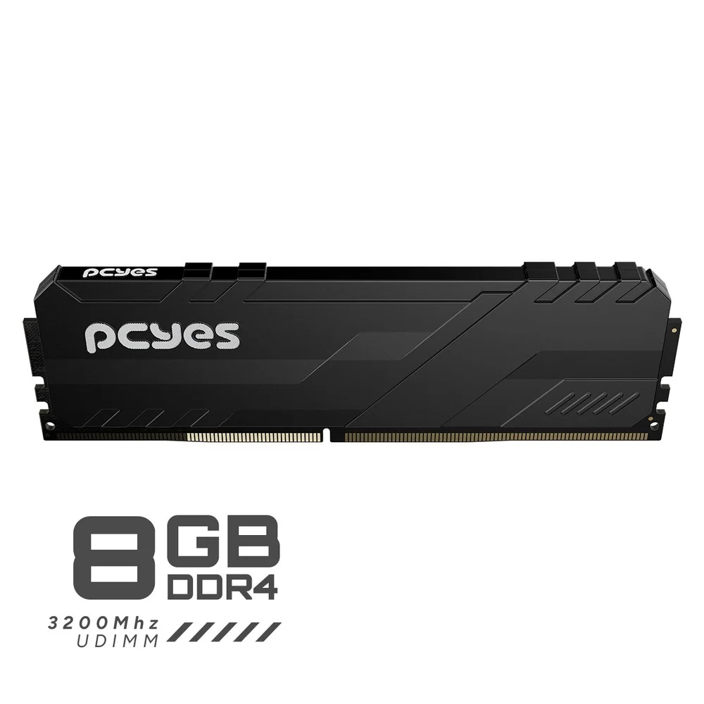 Imagem 2 de 5 do produto Memoria Gamer PCyes Udimm 8GB Ddr4 3200mhz Black