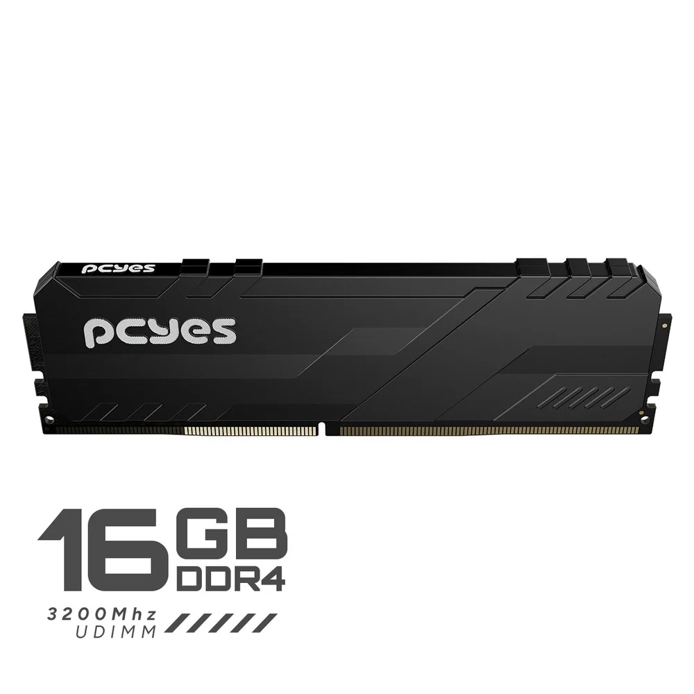 Imagem 4 de 5 do produto Memoria Gamer PCyes Udimm 16gb Ddr4 3200mhz Black.