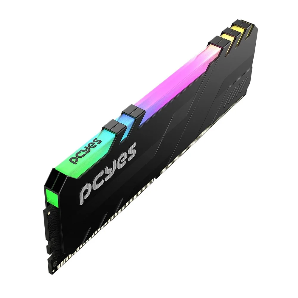 Memoria Gamer PCyes Udimm 32gb Ddr4 3200mhz Black Com RGB.