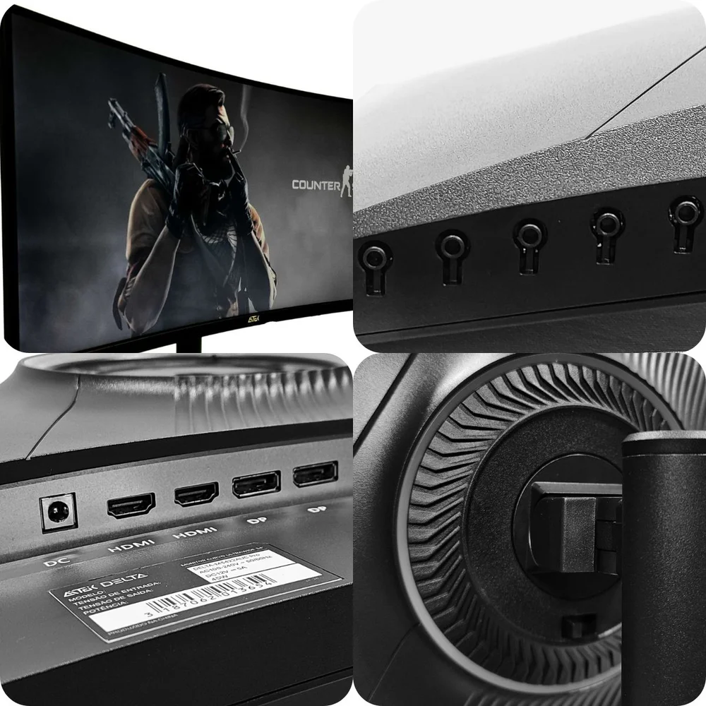 Monitor Curvo Ultra Wide 34 Polegadas Aitek