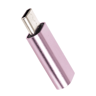 Adaptador Aluminio Rosa Tipo Micro Para Tipo C Appacs Ap03901