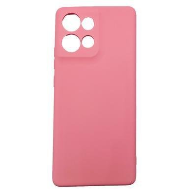 Capa Capinha Compatível Com Motorola Edge 50 5g Tela 6.7 Silicone Aveludada Premium Cor:rosa