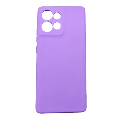 Capa Capinha Compatível Com Motorola Edge 50 5g Tela 6.7 Silicone Aveludada Premium Cor:lilas.