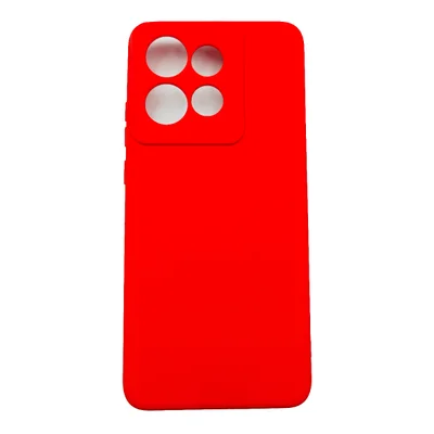 Capa Capinha Compatível Com Motorola Edge 50 Neo Xt2409 Tela 6.4 Silicone Aveludada Premium Cor:vermelho.