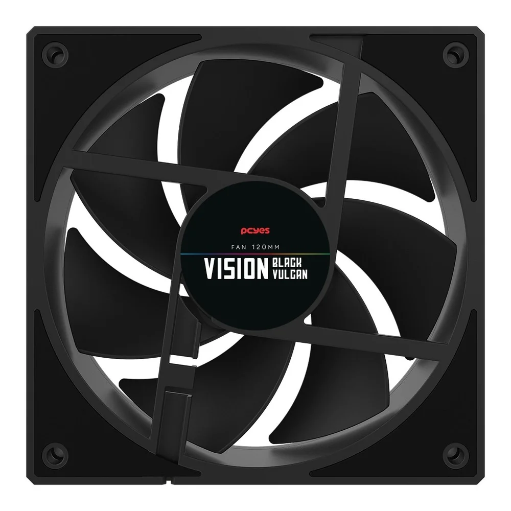 Imagem 4 de 5 do produto Cooler Fan Para Gabinete Vision Black Vulcan 120mm PCyes.