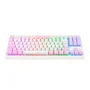 Teclado Mecânico Gamer Redragon Dark Avenger, Rainbow, Switch Blue, Abnt2, Tkl, Branco E Rosa - Branco - Unissex - Único