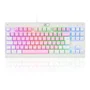 Teclado Mecânico Gamer Redragon Dark Avenger, RGB, Switch Blue, Abnt2, Tkl, Rosa E Branco - Rosa - Unissex - Único.