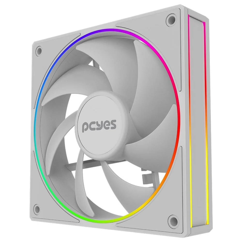Imagem 2 de 5 do produto Cooler Fan Para Gabinete Vision White Ghost 120mm PCyes - Fvwg120.