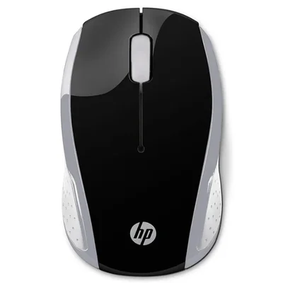 Mouse Sem Fio Hp 200 Sensor Óptico 1000 Dpi Ambidestro Conexão 2.4ghz Usb Portátil Com Pilhas Inclusas