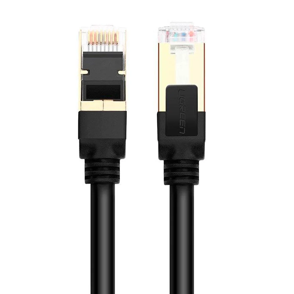 Imagem 2 de 5 do produto Cabo De Rede Rj45 Ugreen Cat7 F/ftp Macho 2 Metros Preto