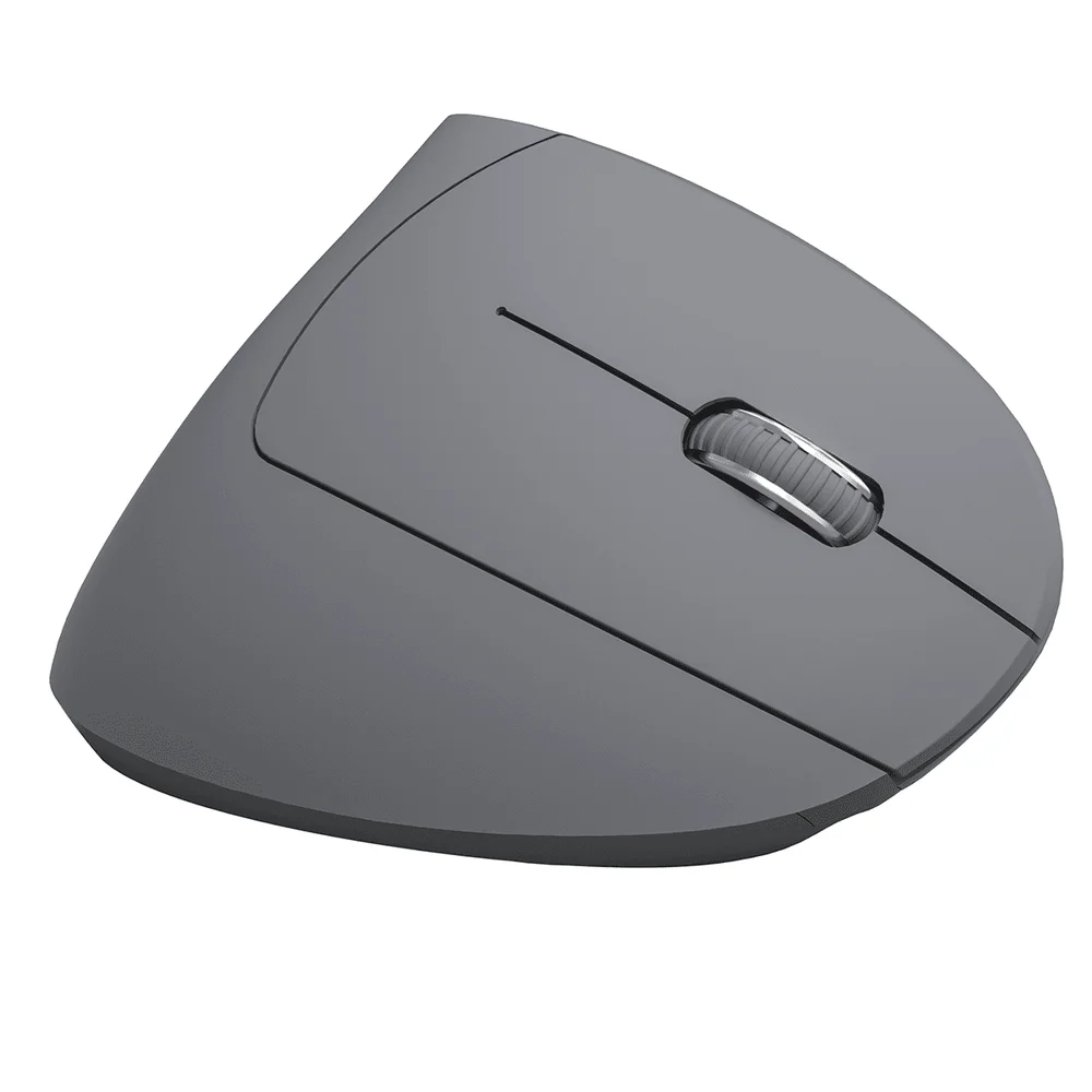 Imagem 3 de 5 do produto Mouse Sem Fio Recarregavel 2.4 Ghz Vertical Ergonomico Ortopedico Power Fit 1600 Dpi Cinza Usb - Pm300