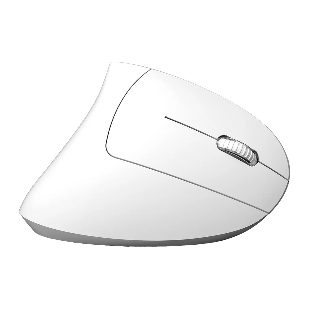 Imagem 3 de 5 do produto Mouse Sem Fio Recarregável 2.4 Ghz Vertical Ergonomico Ortopedico Power Fit 1600 Dpi Branco Usb - Pm300