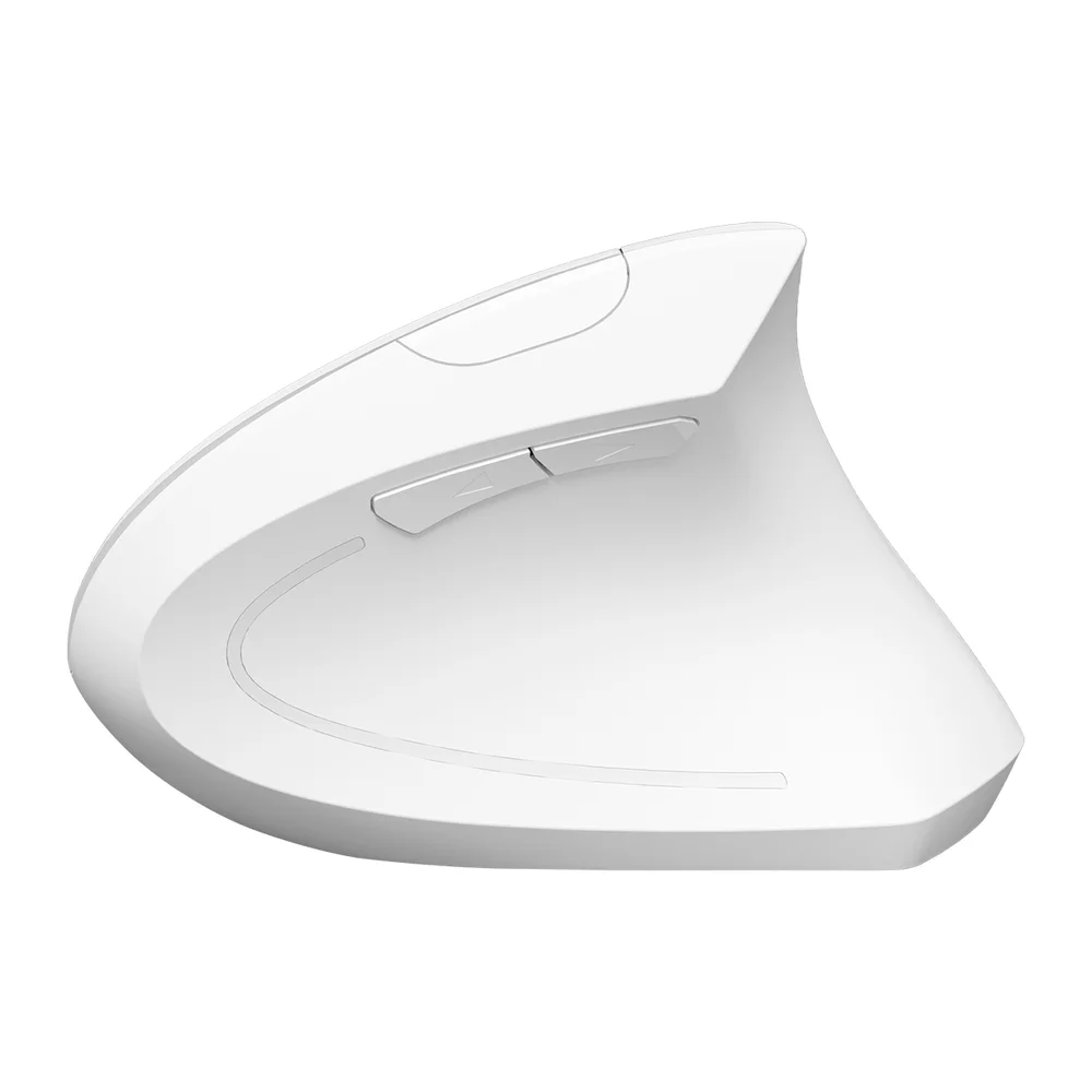 Imagem 4 de 5 do produto Mouse Sem Fio Recarregável 2.4 Ghz Vertical Ergonomico Ortopedico Power Fit 1600 Dpi Branco Usb - Pm300