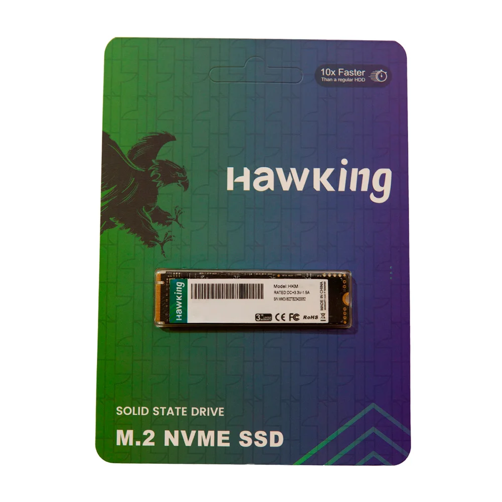 SSD 1TB M.2 Nvme PCie 3.0 Hawking Hkm Ate 3100/1800 - Hstv-m2n3v1kw.