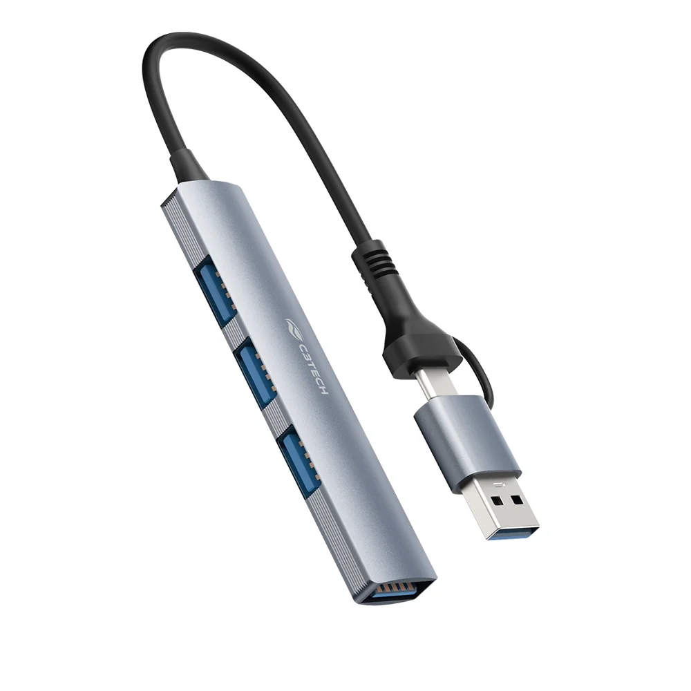 Imagem 2 de 5 do produto Hub Usb-c 3.0 4 Portas C3tech - Hu-c500gy