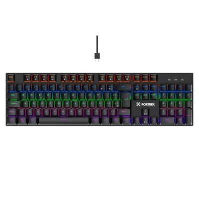 Teclado Gamer Mecânico Fortrek Gravity 100 Fullsized Preto