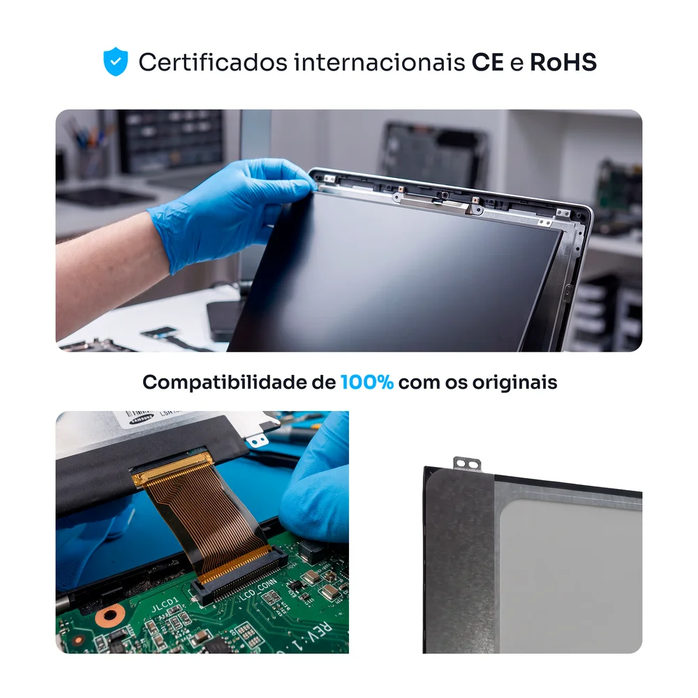 Imagem 5 de 5 do produto Tela Para Notebook Samsung Essentials Np350xaa 15.6" 1366 X 768 (hd) 30 Pinos Fosca