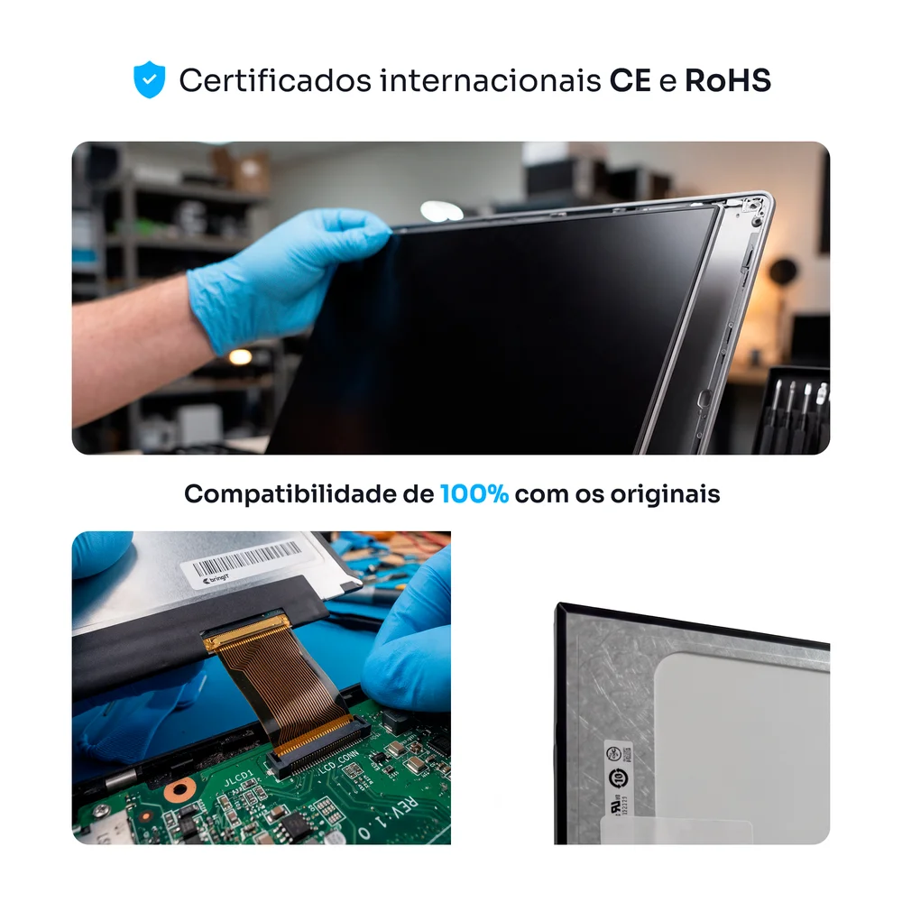 Imagem 4 de 5 do produto Tela Para Notebook Acer Aspire A515-54-5526 15.6" Hd 30 Pinos Fosca