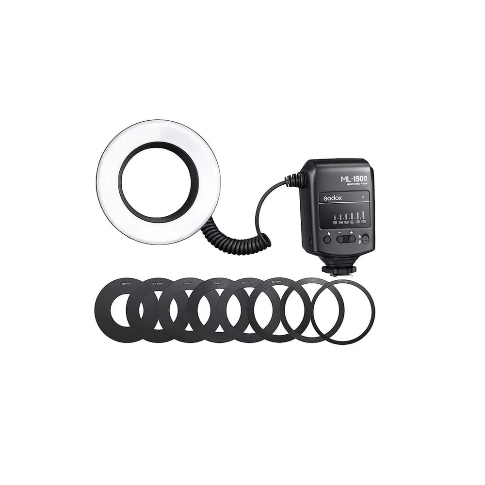 Flash Godox Circular Macro Ring Lite Para Canon Cor Preto Godox Ml150ii. Flash Godox Circular Macro Ring Lite Para Canon Cor Preto Godox Ml150ii.