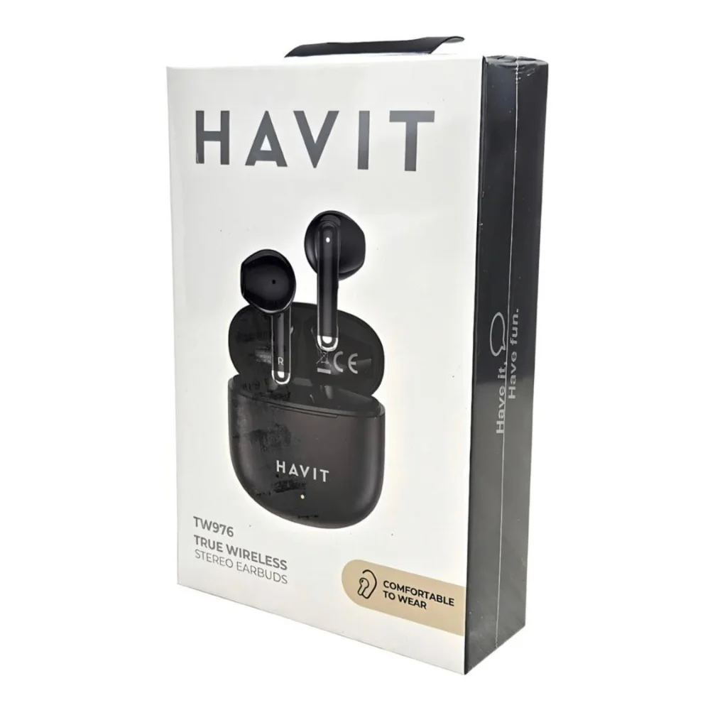 Fone De Ouvido Bluetooth Tws Havit Tw976 Preto