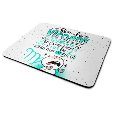 Mouse Pad Funny Signos - Sou De Virgem