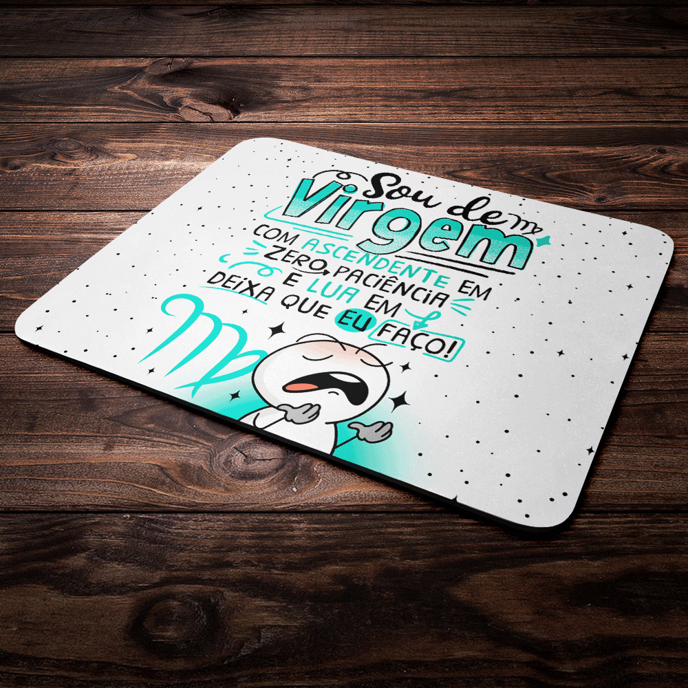 Imagem 3 de 4 do produto Mouse Pad Funny Signos - Sou De Virgem