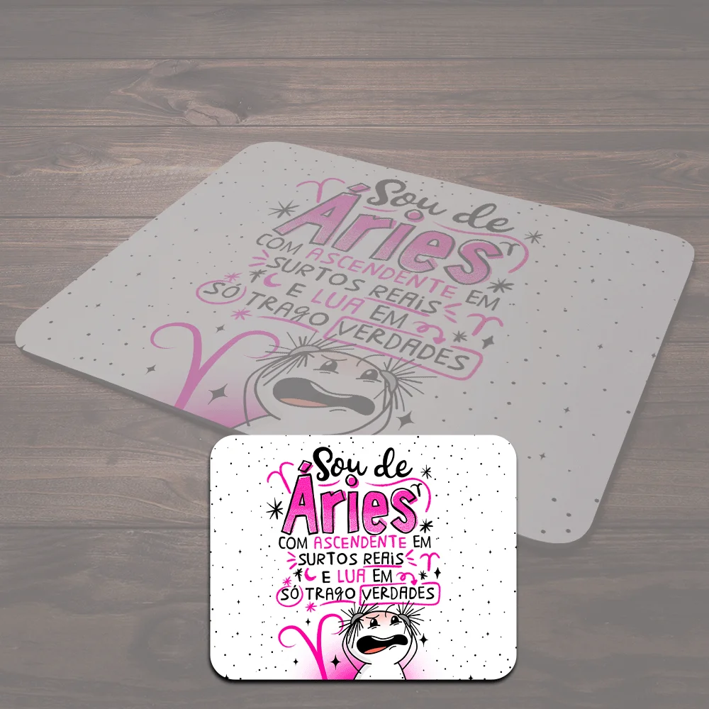 Mouse Pad Funny Signos - Sou De Áries.