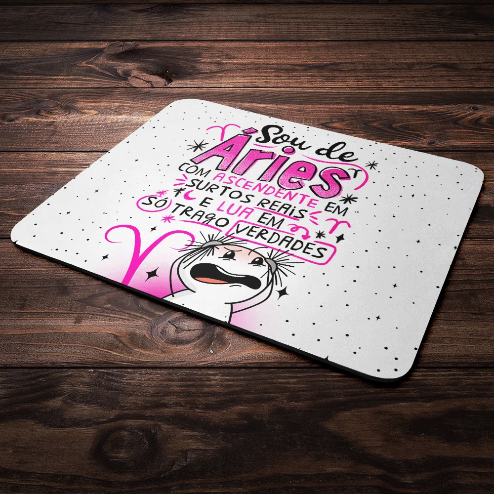 Mouse Pad Funny Signos - Sou De Áries.