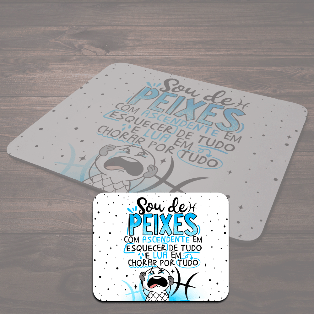 Imagem 3 de 4 do produto Mouse Pad Funny Signos - Sou De Peixes