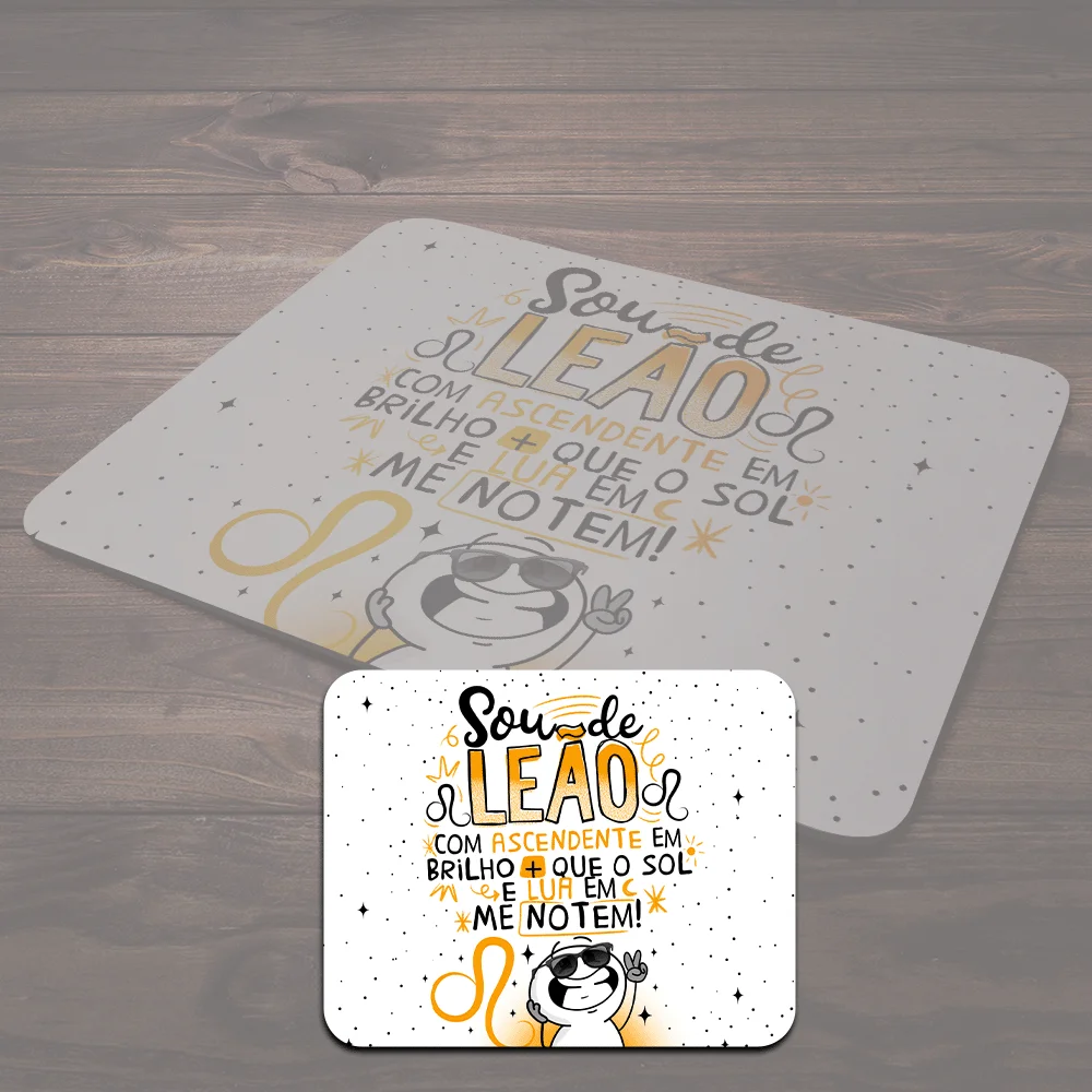Mouse Pad Funny Signos - Sou De Leão. Mouse Pad Funny Signos - Sou De Leão.