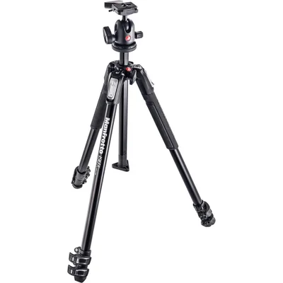 Tripé Manfrotto Mt190x3 Com Cabeça De Esfera 496rc2 (kit Mk190x3-bh)