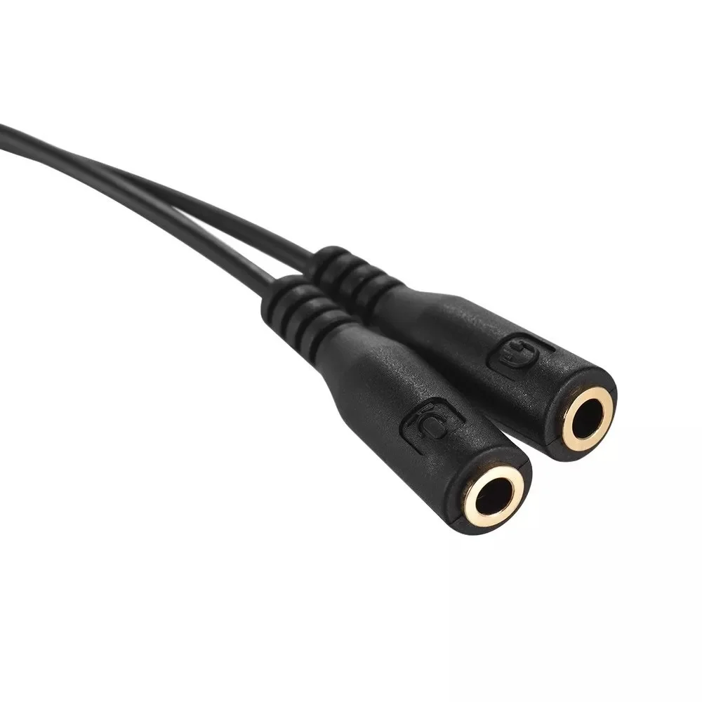 Imagem 3 de 5 do produto Cabo Splitter Adaptador De Áudio Jjc Spy1 (trrs Para Trs + Fone).