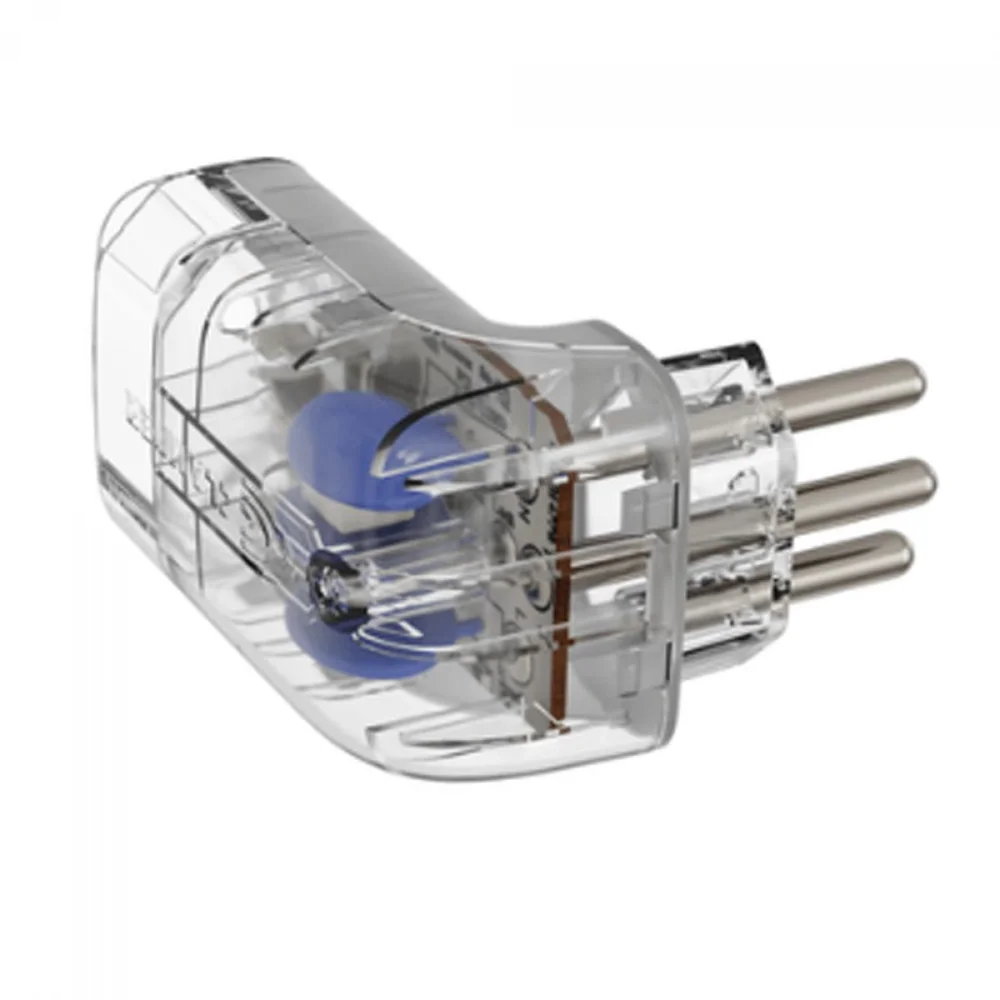 Imagem 4 de 5 do produto Protetor Clamper Pocket Fit 3p, 10 Amperes, Bivolt, Formato Fit 90º, Transparente