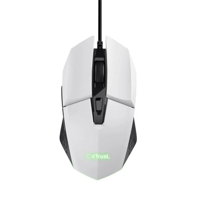 Imagem 5 de 5 do produto Mouse Gamer Trust Felox 6400dpi Rainbow 6 Botoes - Branco.