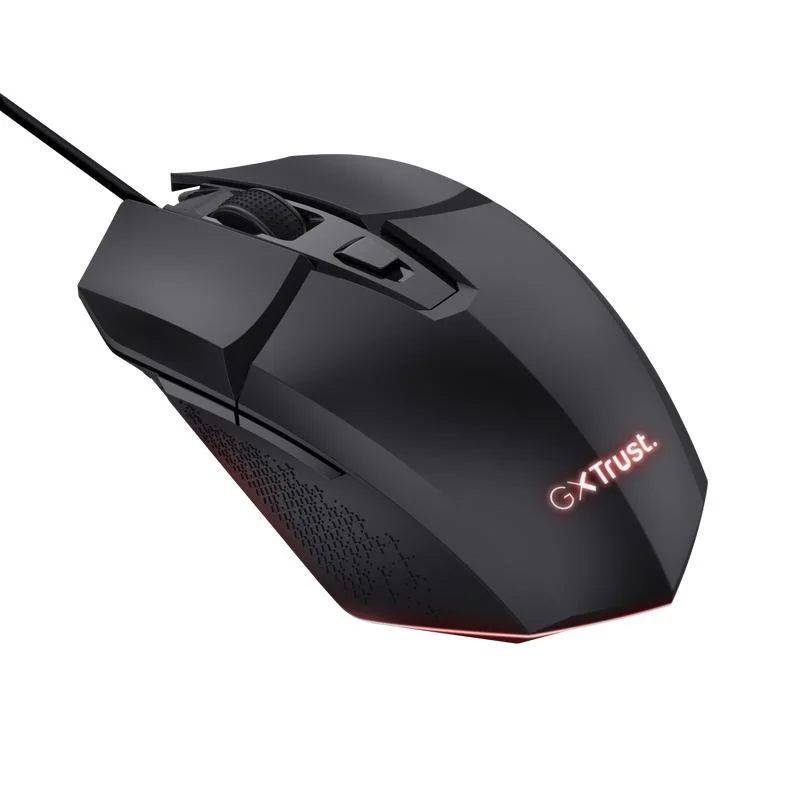Imagem 2 de 5 do produto Mouse Gamer Trust Felox 6400dpi Rainbow 6 Botoes - Preto.