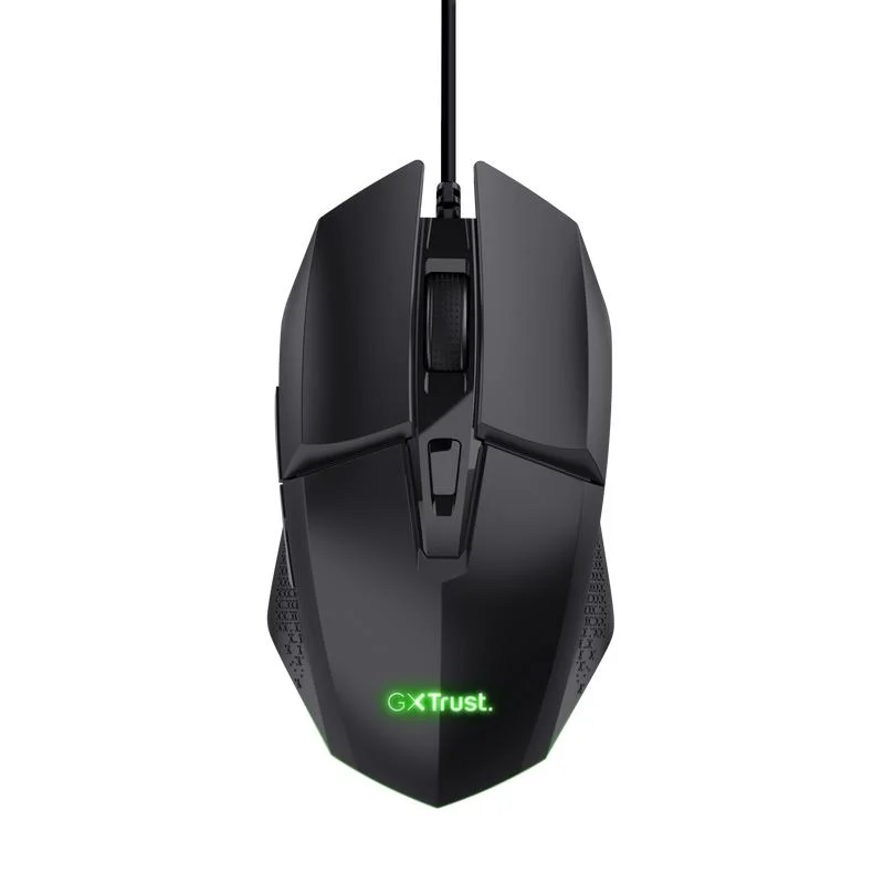 Imagem 3 de 5 do produto Mouse Gamer Trust Felox 6400dpi Rainbow 6 Botoes - Preto.