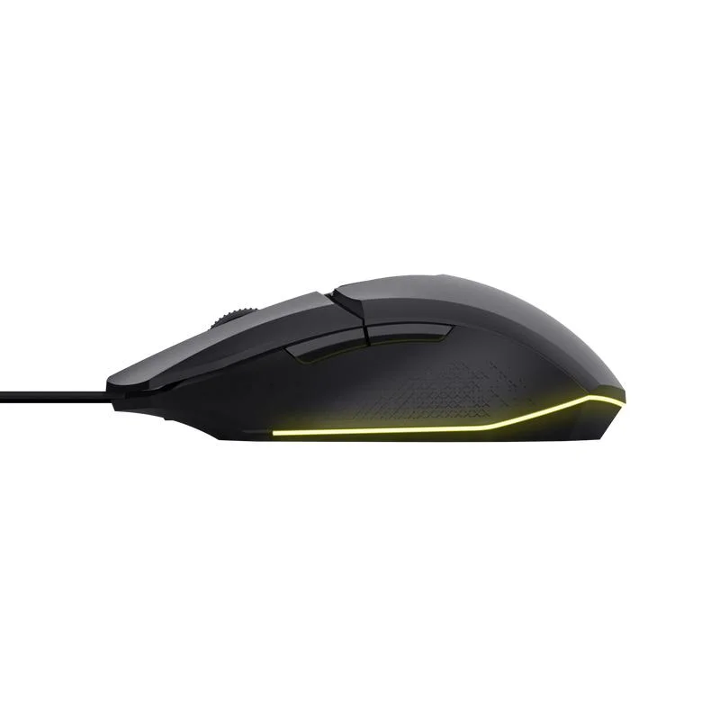 Imagem 4 de 5 do produto Mouse Gamer Trust Felox 6400dpi Rainbow 6 Botoes - Preto.