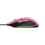 Mouse Gamer Trust Felox 6400dpi Rainbow 6 Botoes - Rosa