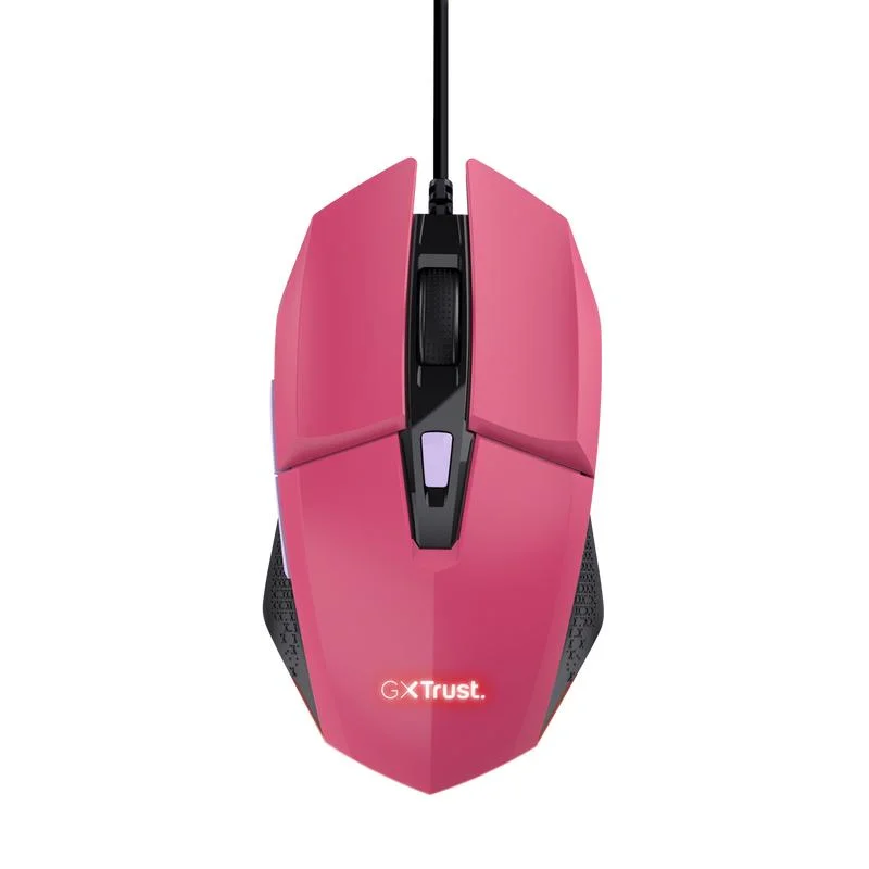 Mouse Gamer Trust Felox 6400dpi Rainbow 6 Botoes - Rosa Mouse Gamer Trust Felox 6400dpi Rainbow 6 Botoes - Rosa