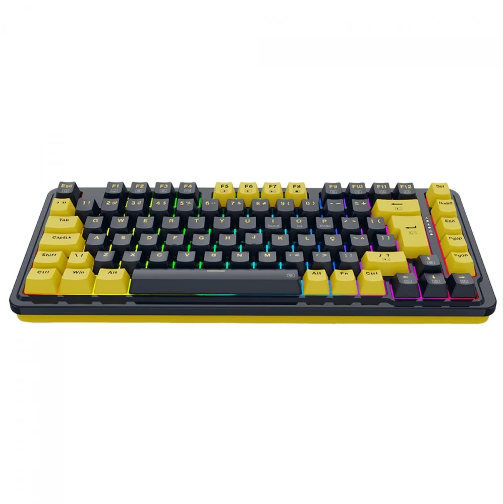 Imagem 3 de 5 do produto Teclado Gamer Mecânico Redragon Elf, RGB, Switch Melt Gold, Black/yellow - K649py-RGB Pt