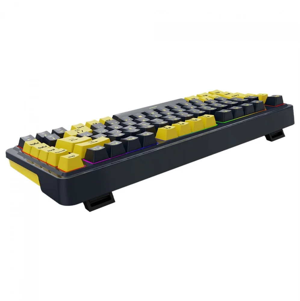 Imagem 4 de 5 do produto Teclado Gamer Mecânico Redragon Elf, RGB, Switch Melt Gold, Black/yellow - K649py-RGB Pt