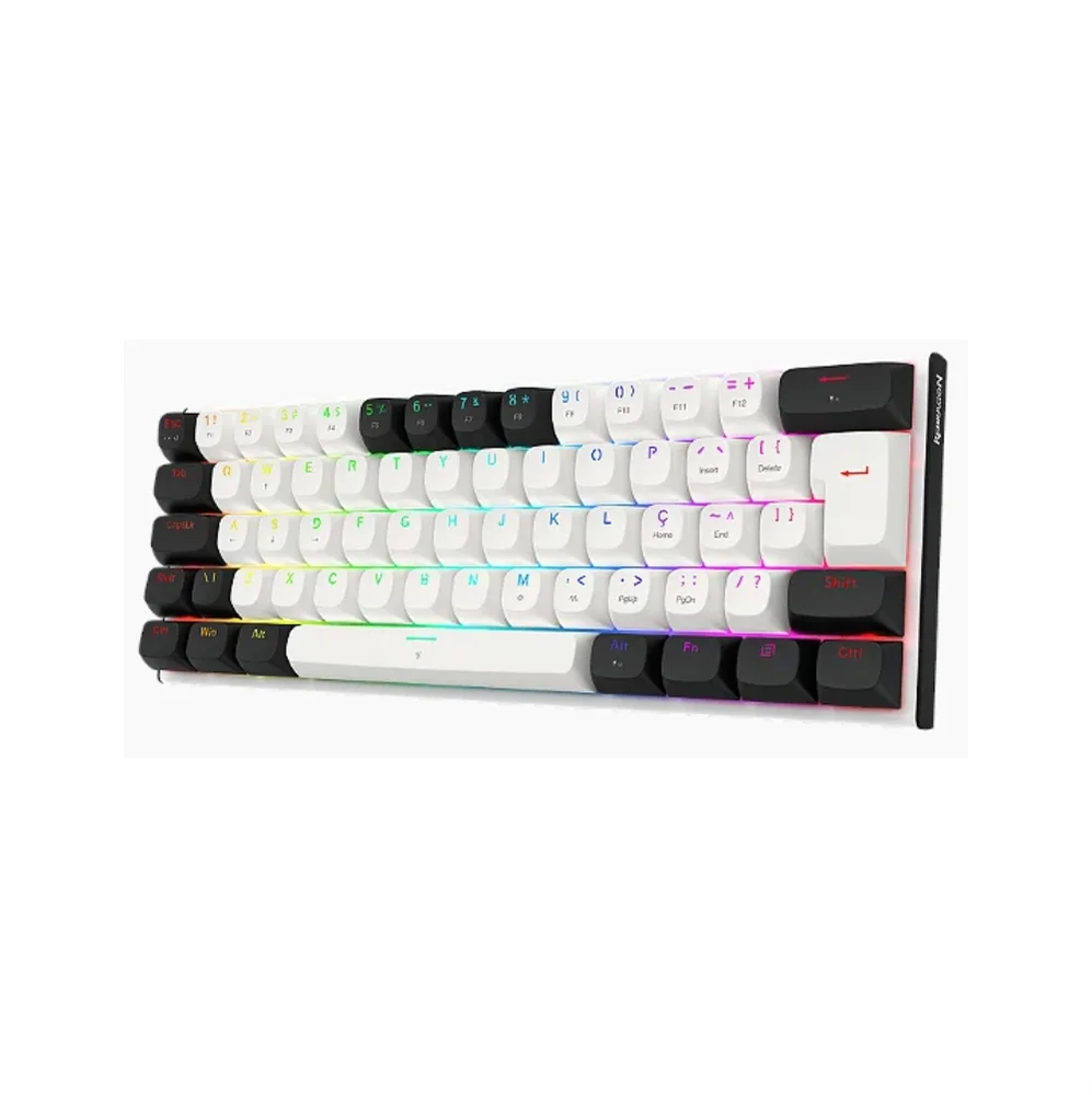 Imagem 4 de 5 do produto Teclado Gamer Redragon Fidd, RGB, Switch Pink, Black/white - K683bw-RGB Pt