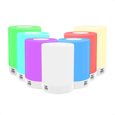 Luminária De Mesa Taschibra Atmosphere RGB LED Usb Recarregável.