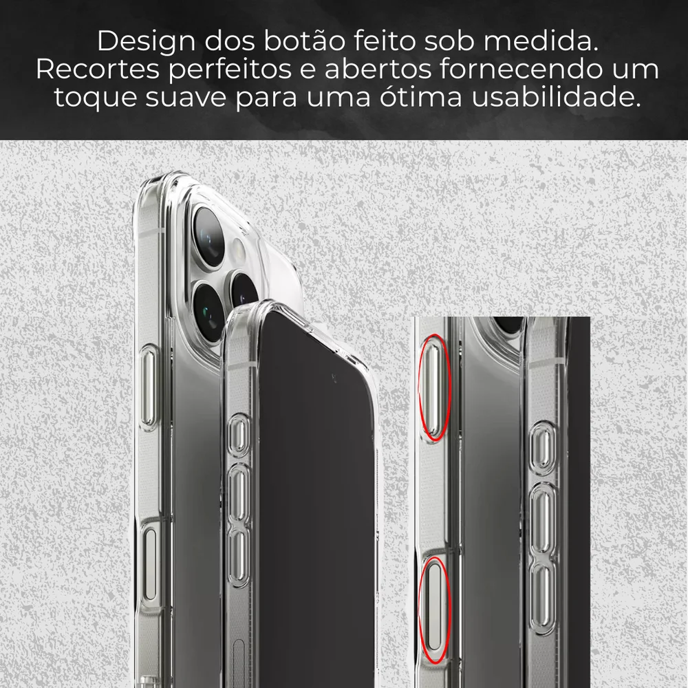 Imagem 4 de 5 do produto Capa Capinha Case Transparente Premium Space Clean Compatível Iphone 14 Pro Max.