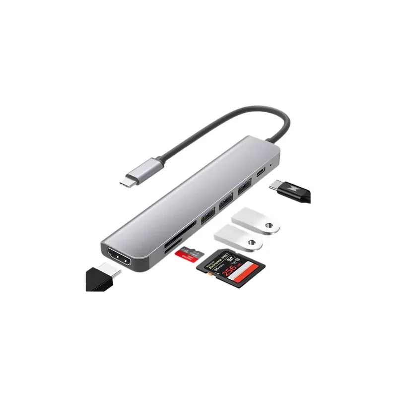Imagem 1 de 2 do produto Adaptador 7 Em 1 Dex, Tipo-c P/ Hdtv.