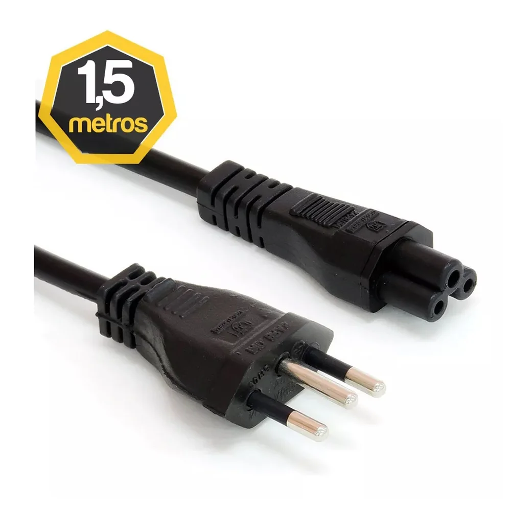 Imagem 2 de 3 do produto Cabo De Força Energia Mickey Tripolar De 1,50 Metros 10a