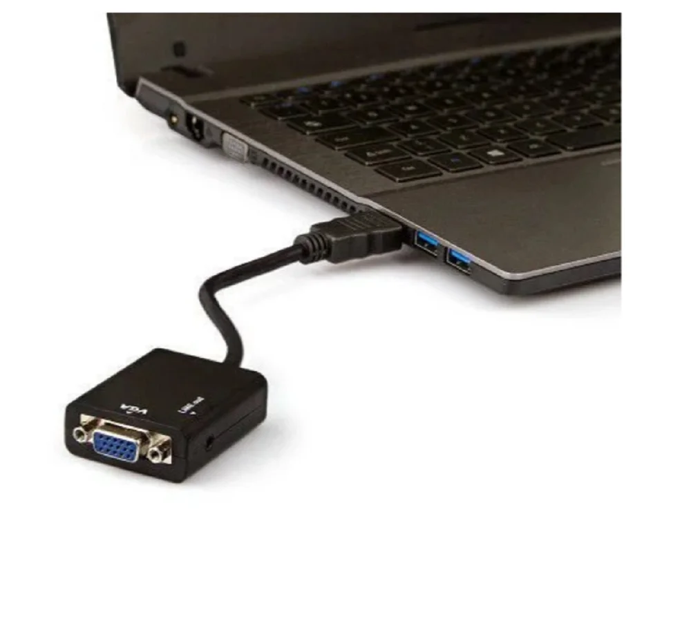 Imagem 3 de 5 do produto Conversor Micro HDMI X Vga C/ Audio E Cabo De 20cm