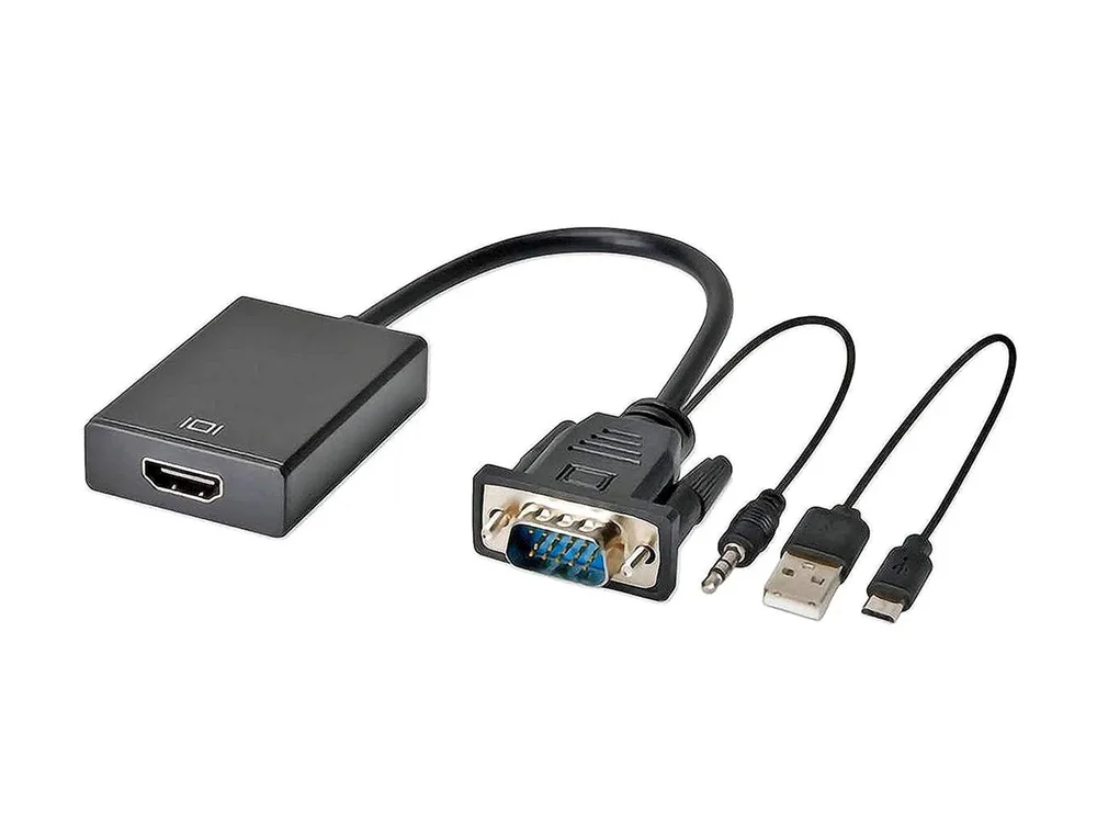 Imagem 4 de 5 do produto Cabo Conversor Vga X HDMI Com Áudio E Usb