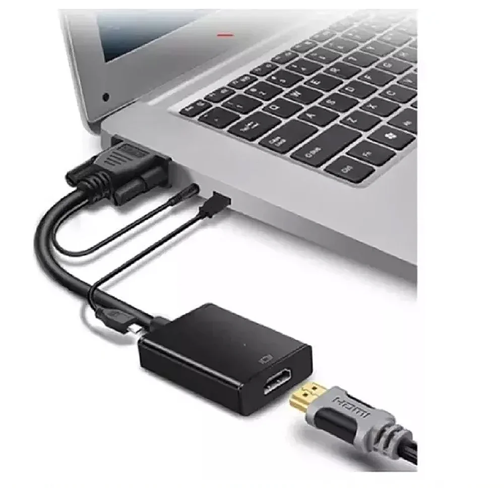 Imagem 5 de 5 do produto Cabo Conversor Vga X HDMI Com Áudio E Usb